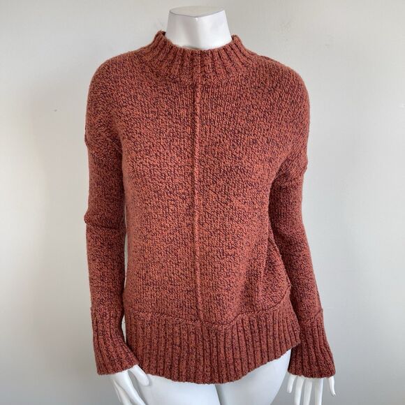 Sweaters - SMARTWOOL Women's Meadow Chunky Sweater Merino Wool Blend - Small Ginger Heather